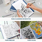 ARRTX CUADERNO DE BOCETOS DE 60 HOJAS TAMAÑO A6 TAPA DURA 6