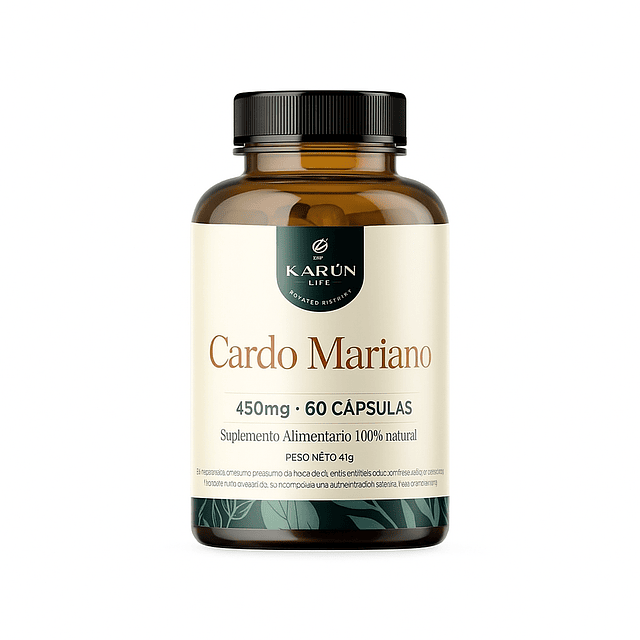 Cardo Mariano 60 Cápsulas Karun Life | Detox hepático y bienestar digestivo