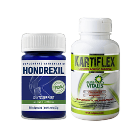 Pack Hondrexil 60 cáps + Kartiflex 60 cáps