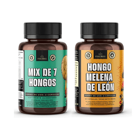 Pack Mix 7 Hongos + Melena de León  Fisiobiss