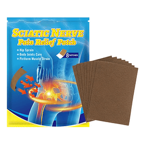 Parches para Aliviar el Dolor Lumbar y Nervio Ciático – 8 Unidades | Uso Tópico