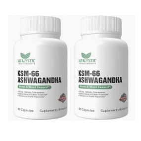 Pack 2 Unid Ashwagandha Ksm66 | 450mg Antistress Estado Mental