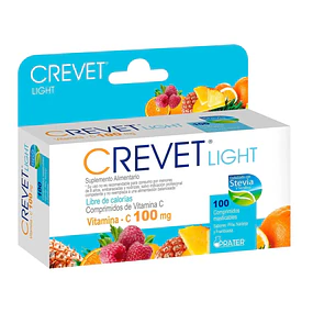 Crevet Light Vitamina C 100 mg 100 Comprimidos Masticables