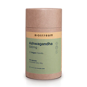 Ashwagandha 500mg Vegana Biostream 120 Cápsulas