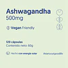Ashwagandha 500mg Vegana Biostream 120 Cápsulas