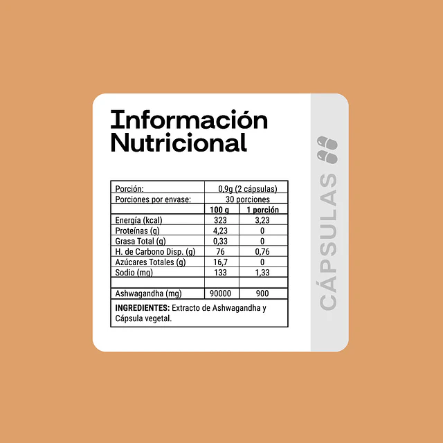 Ashwagandha 60 Cápsulas New Pharma – Adaptógeno Natural para Estrés, Descanso y Bienestar
