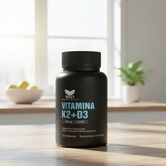 Vitamina K2 + D3 Premium 120 Cápsulas | Vitly