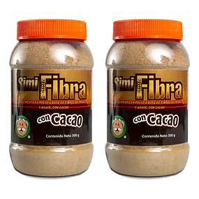 Pack 2 Simi Fibra con Cacao  x 300 g – Bienestar Digestivo Natural