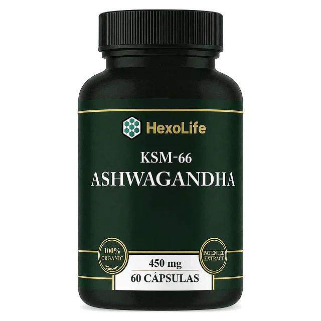 Ashwagandha Ksm66 | 450mg Antistress Estado Mental 60cap