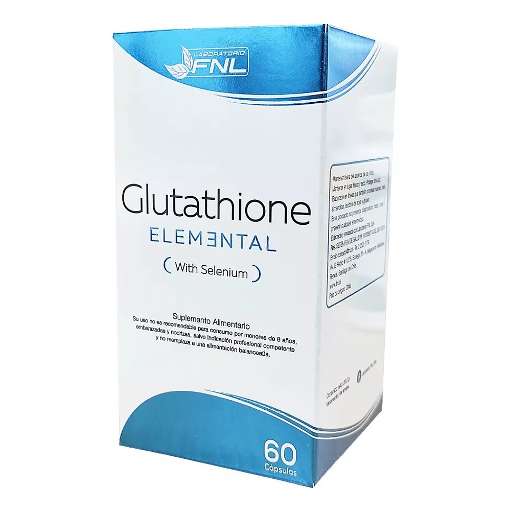 Glutathione / Glutation Elemental Fnl 1 Frasco 60 Caps C/ Selenio