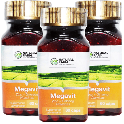 Pack 3 Megavit Nf Multi Vitaminico 3x60 Capsulas