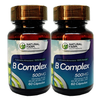 B Complex Nf Vitaminas 2x60 Caps B1 B2 B3 B5 B7 B9 B12