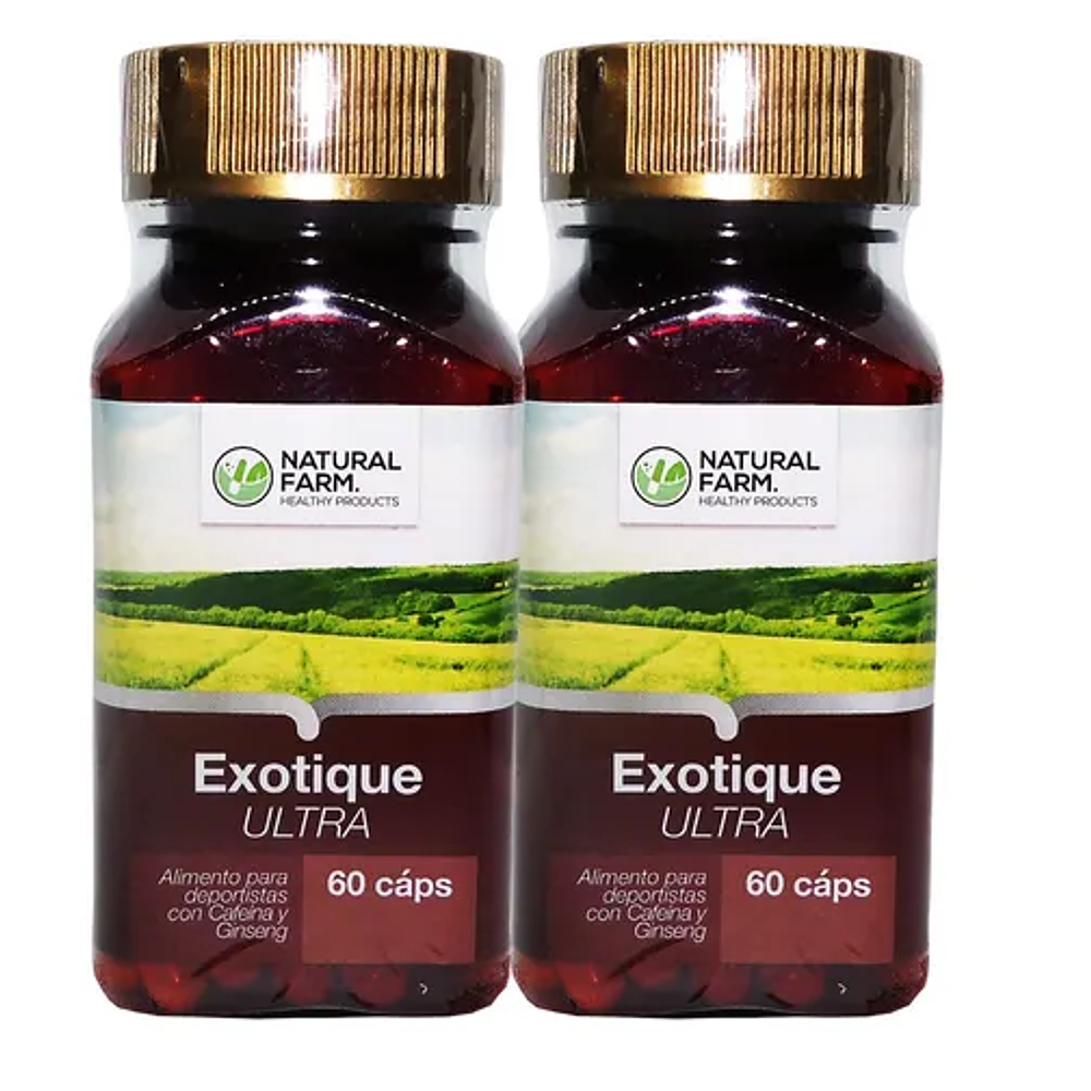 Exotique : Ginseng + Guarana++ Nf 2 Frascos 2x60 Caps. Vigor