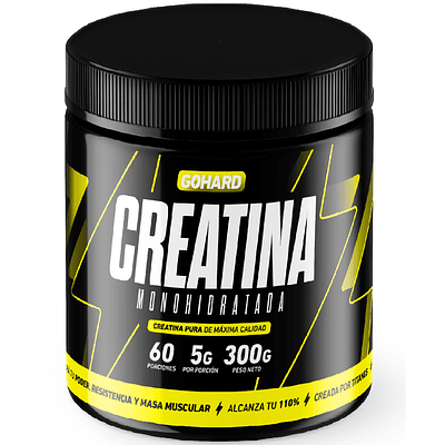 Creatina Monohidratada Gohard 300 Gr 60 Servicios