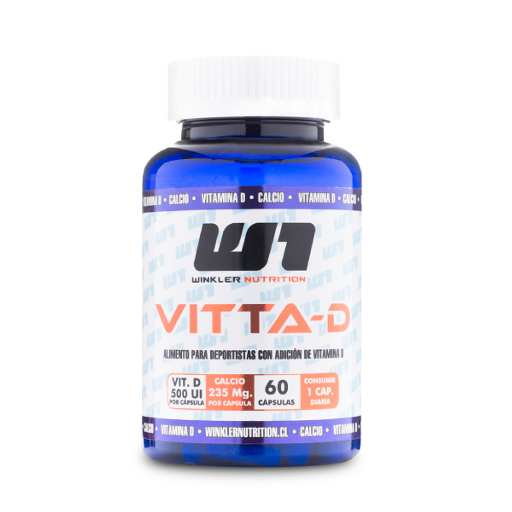 Vitta D : Vitamina D3 + Calcio 60 Cáps. Winkler