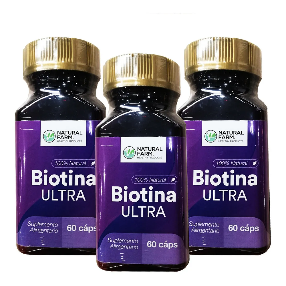 Pack 3 Biotina Ultra Nf 3x60 Capsulas.