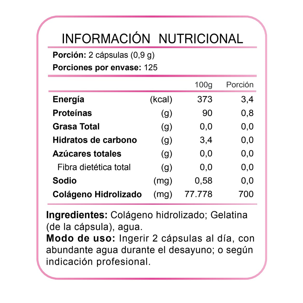 Colageno Fnl 500 Capsulas 2x250 Caps