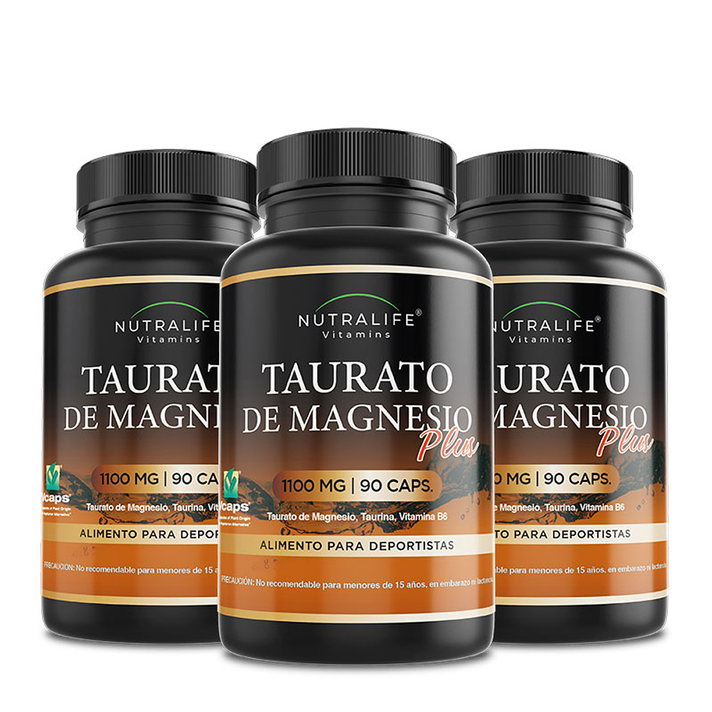 Taurato De Magnesio Plus + Taurina + Vitamina B6 Lf 270 Caps 3x90