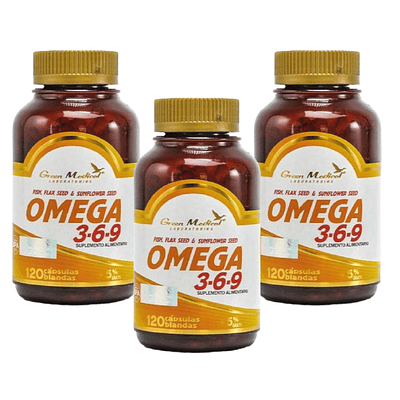 Triple Omega 369 Gm 3 Frascos 120 Caps SoftGel c/u 1000mg. Epa / Dha Vit E 