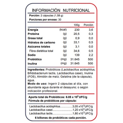 Probiotico Fnl 120 Capsulas 2x60 Caps