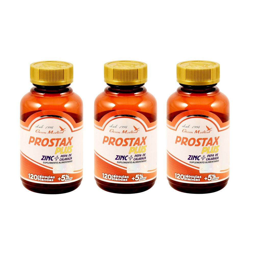 PEPA de CALABAZA + ZINC  Gm 3 Frascos 3x120 Cap. Vejiga / Prostata