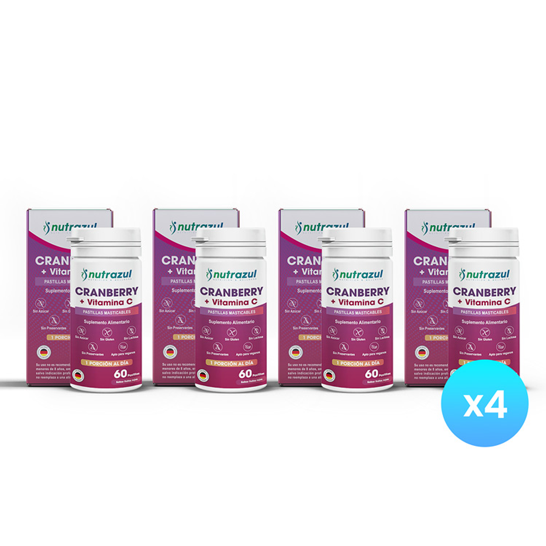 Cranberry + Vitamina C x4 1