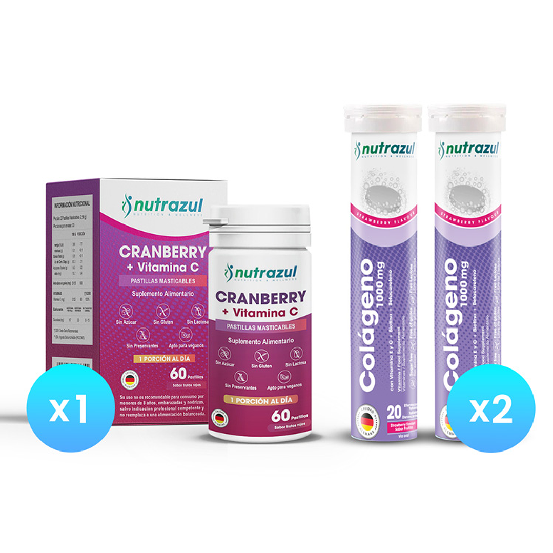 Pack Cranberry + 2 Colágeno 1