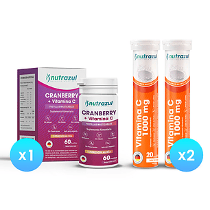 Pack Cranberry + 2 Vitamina C 1000mg