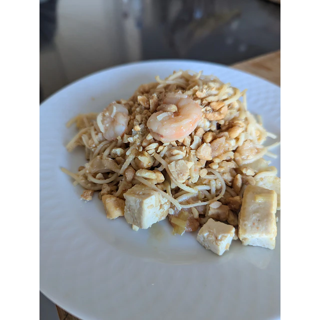Pad Thai de Camarão e Legumes