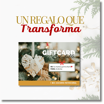 Gifcard Navideña (1 Mes)