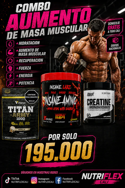 COMBO AUMENTO MASA MUSCULAR 