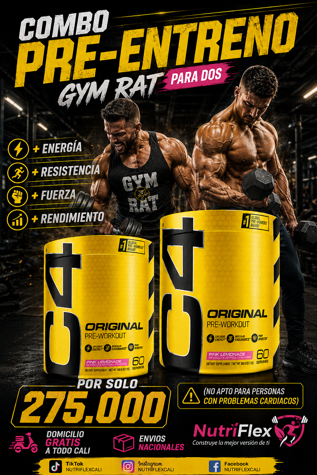COMBOS PRE ENTRENO C4 CELLUCOR 1
