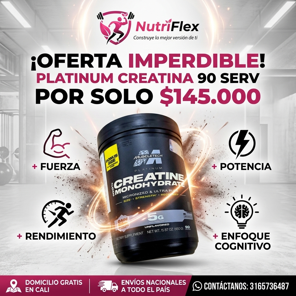 PLATINUM CREATINE MONOHYDRATE 90 SERV 1