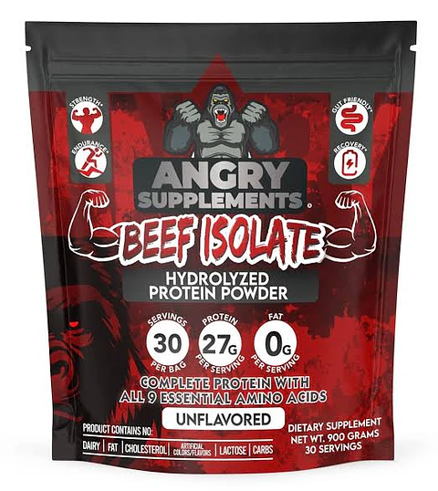 BEEF PROTEIN ISOLATE 2LB - ANGRY SUPPLEMENTS