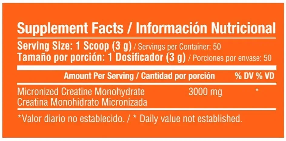 CREATINA MONOHIDRATADA 50 SERV- 100 SERV / HEALTHY SPORTS 4