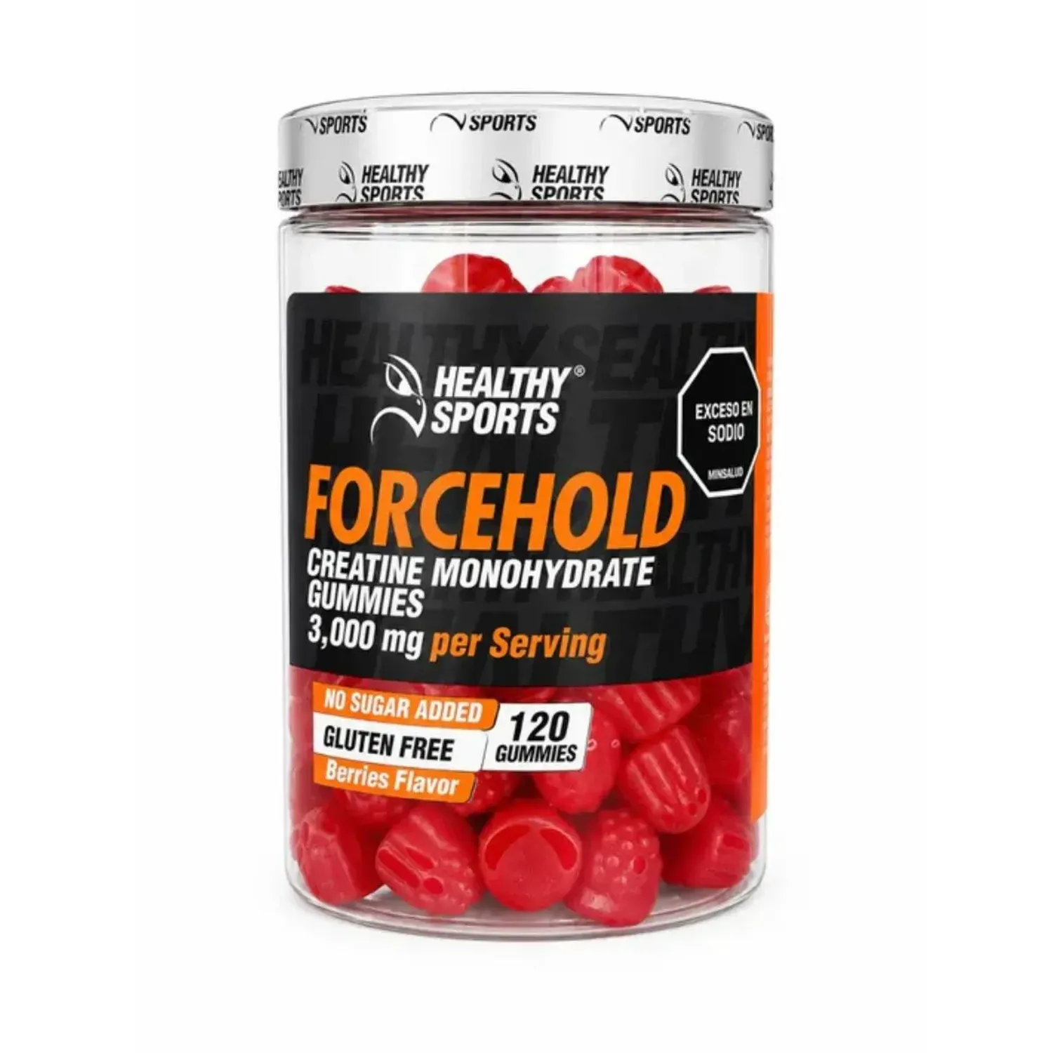 FORCEHOLD CREATINA MONOHIDRATADA 120 GOMAS / HEALTHY SPORTS 1