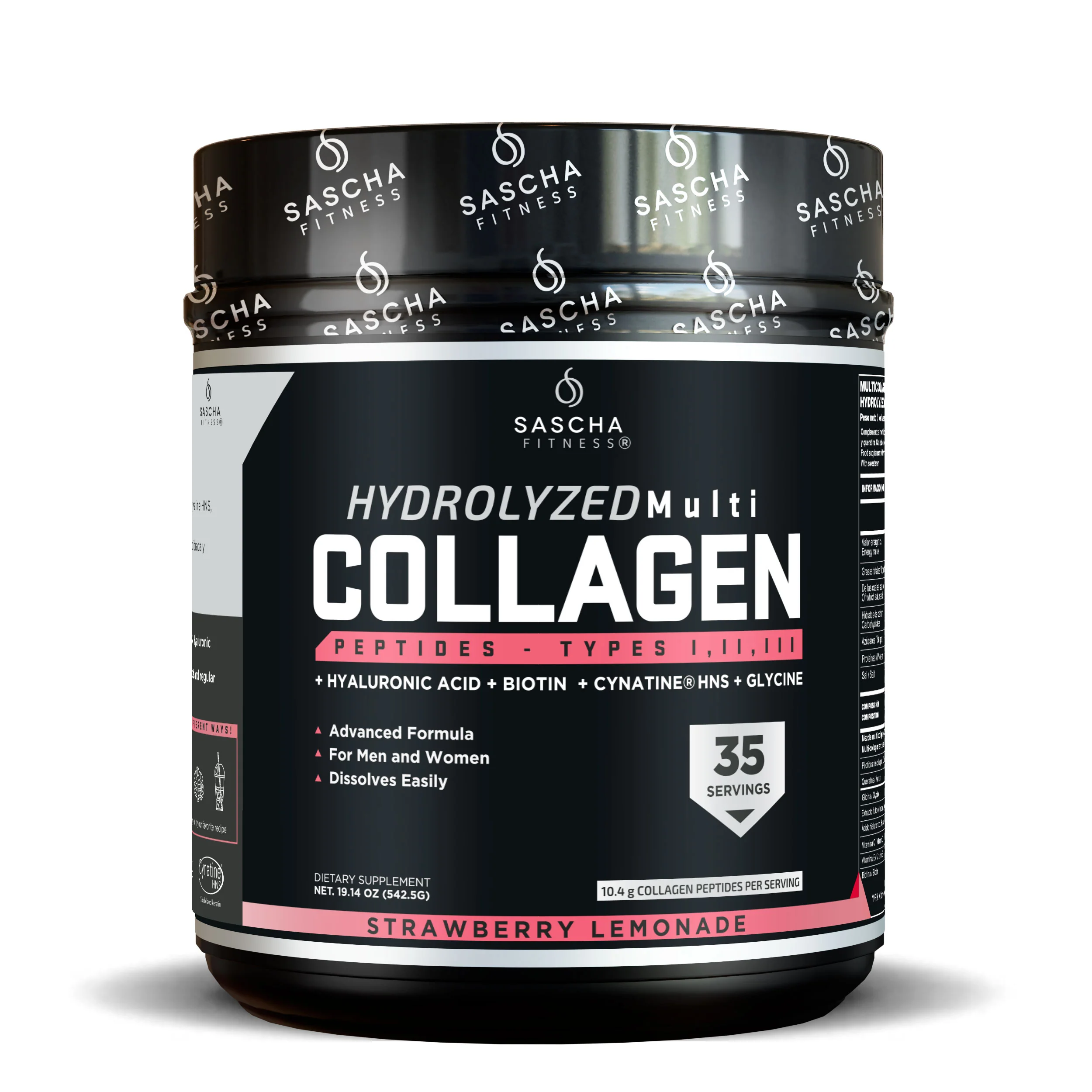 COLLAGEN HYDROLYZED 35 SERV / SASCHA FITNESS 2