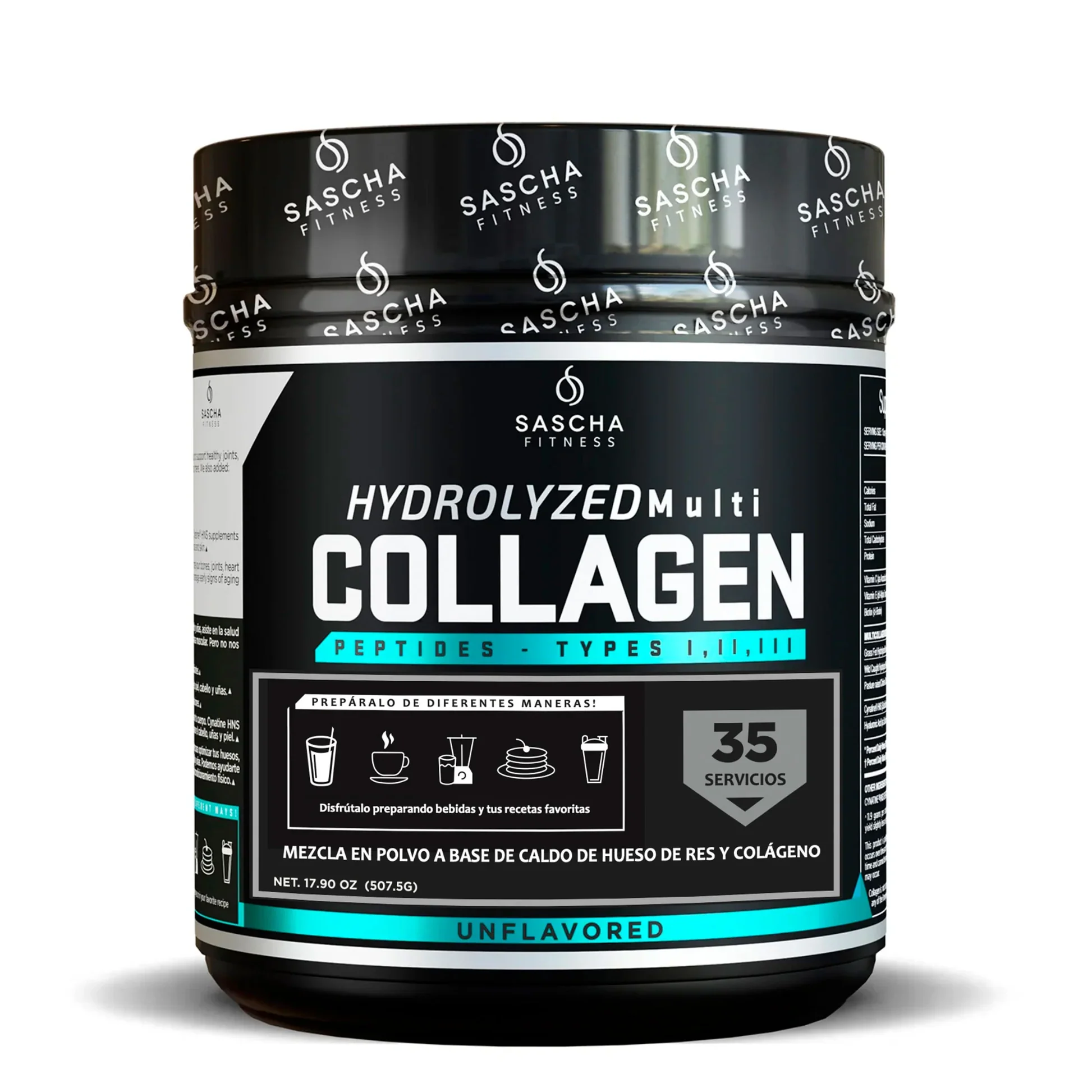 COLLAGEN HYDROLYZED 35 SERV / SASCHA FITNESS 1