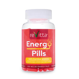 Cafeína 100mg Energy Pills 120 cápsulas