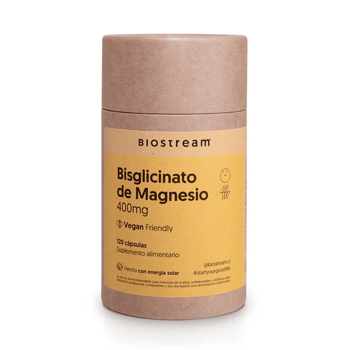 Bisglicinato de Magnesio 400mg 120 Capsulas Vegano 1