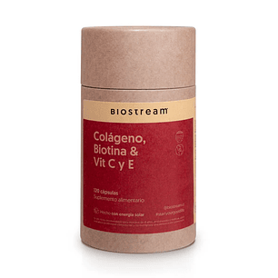 Colágeno Hidrolizado, Biotina& Vitamina C y E 120 Cápsulas