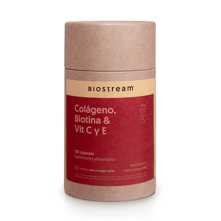 Colágeno Hidrolizado, Biotina& Vitamina C y E 120 Cápsulas 1