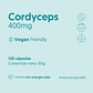 Hongo Cordyceps 400mg 120 Capsulas Vegano - Miniatura 2