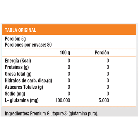 Glutapure, Glutamina (400 gr) 2