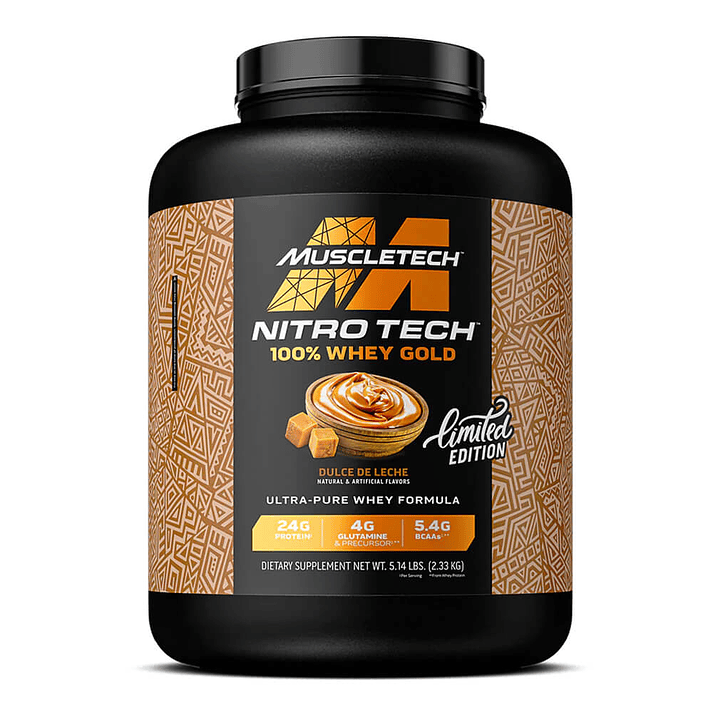 💪 Nitro-Tech 100% Whey Gold 5 lb – Dulce de Leche 1