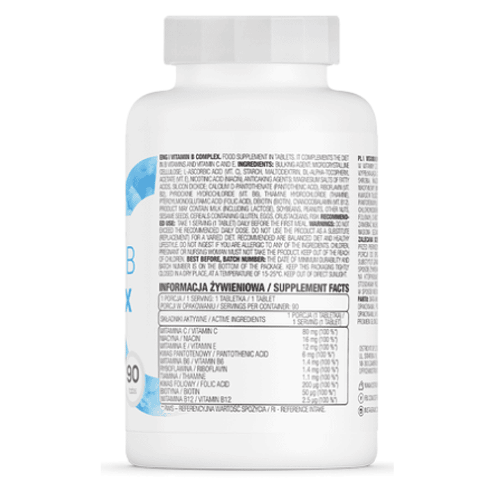 🟡 Vitamin B Complex 90 Tabs | OstroVit 2