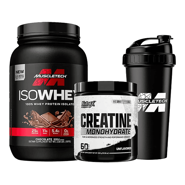 Pack - Iso whey 100% Whey Protein 2 LB + Creatine Drive 300g NUTREX + Shaker