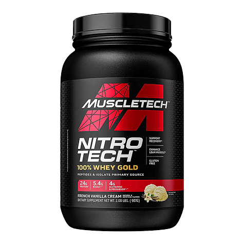 ⚡Nitro-Tech 100% Whey Gold Proteína 2 lb 2