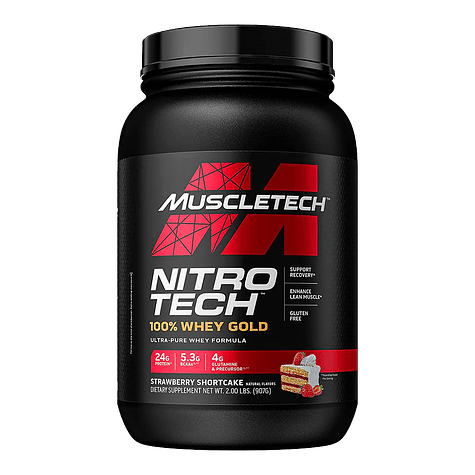 ⚡Nitro-Tech 100% Whey Gold Proteína 2 lb 3