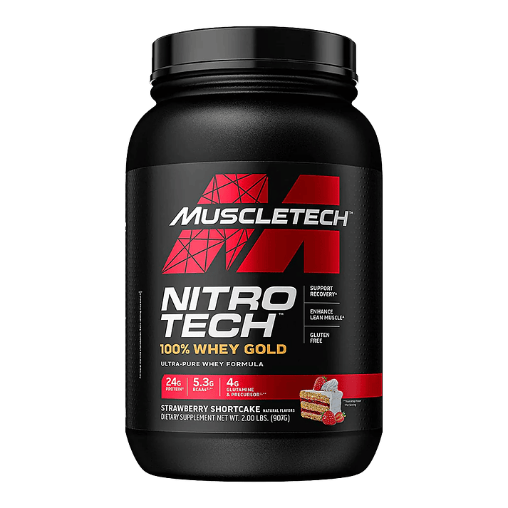 ⚡Nitro-Tech 100% Whey Gold Proteína 2 lb 3